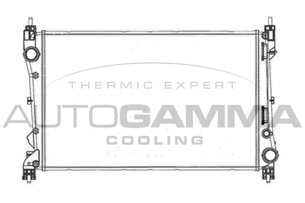 AUTOGAMMA Радиатор, охлаждение двигателя 105604