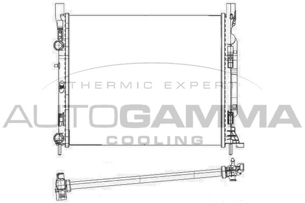 AUTOGAMMA Radiaator,mootorijahutus 105614