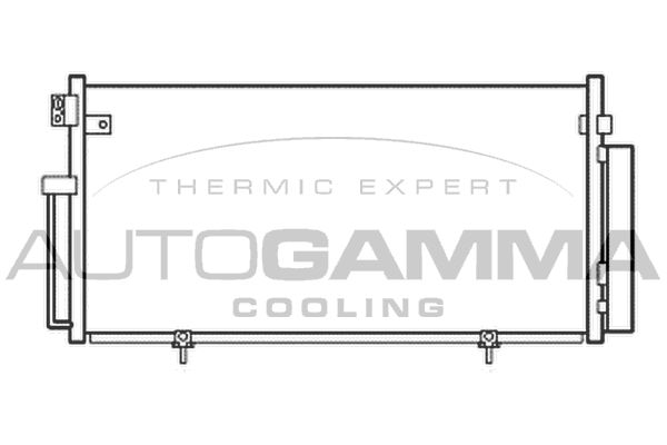 AUTOGAMMA Конденсатор, кондиционер 105648