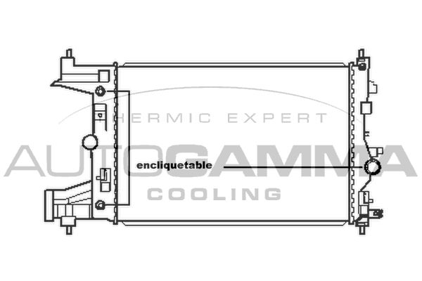 AUTOGAMMA Radiaator,mootorijahutus 105669