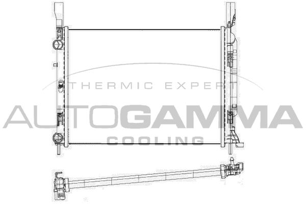 AUTOGAMMA Radiaator,mootorijahutus 105670