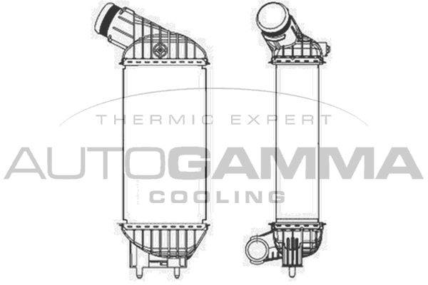 AUTOGAMMA Kompressoriõhu radiaator 105677