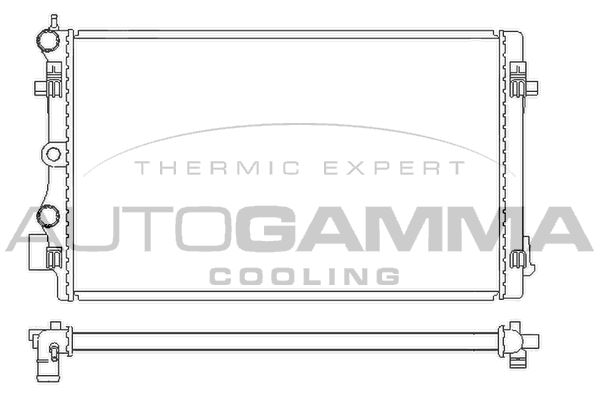 AUTOGAMMA Радиатор, охлаждение двигателя 105692