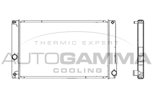 AUTOGAMMA Radiaator,mootorijahutus 105701