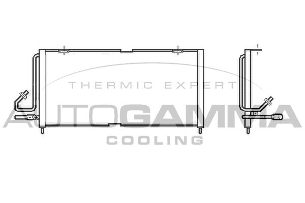 AUTOGAMMA Конденсатор, кондиционер 105710