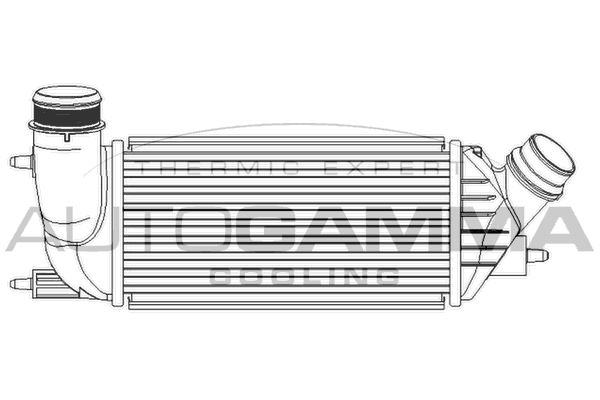AUTOGAMMA Kompressoriõhu radiaator 105720