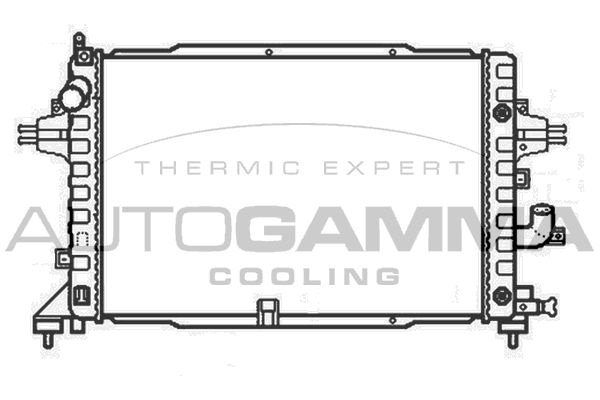 AUTOGAMMA Radiaator,mootorijahutus 105734