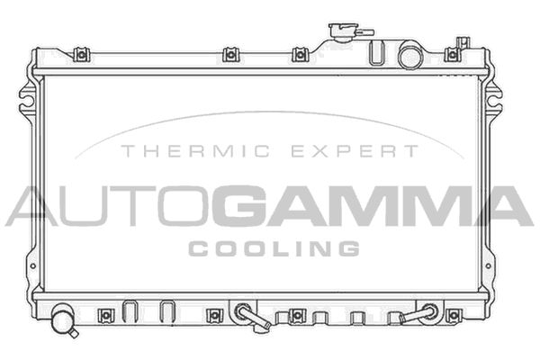 AUTOGAMMA Radiaator,mootorijahutus 105755