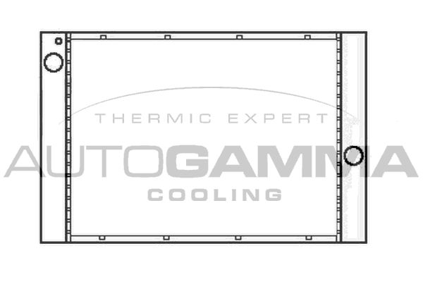 AUTOGAMMA Radiaator,mootorijahutus 105786