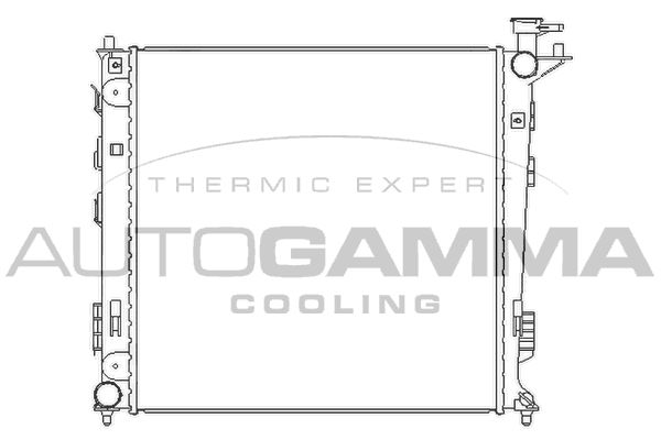AUTOGAMMA Радиатор, охлаждение двигателя 105797