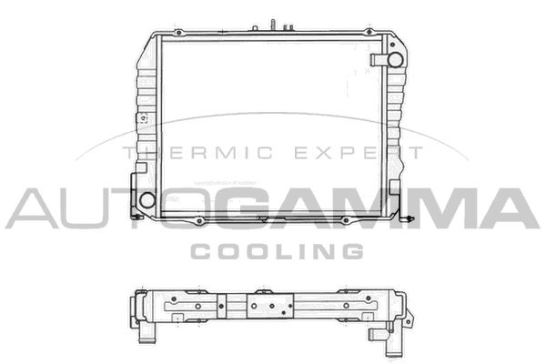 AUTOGAMMA Radiaator,mootorijahutus 105817