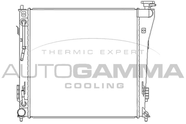 AUTOGAMMA Radiaator,mootorijahutus 105838