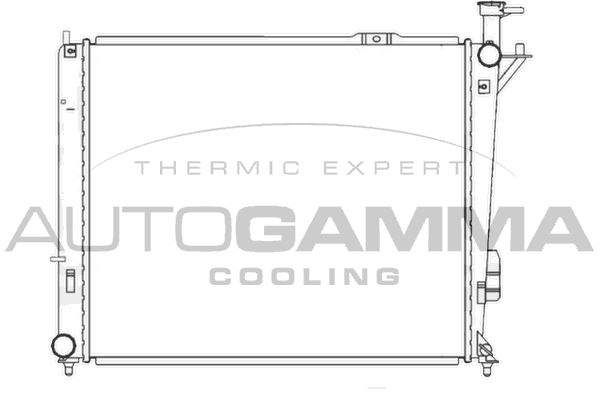 AUTOGAMMA Радиатор, охлаждение двигателя 105840
