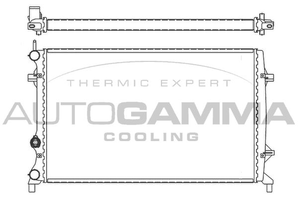 AUTOGAMMA Radiaator,mootorijahutus 105846