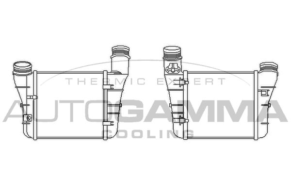 AUTOGAMMA Интеркулер 105851