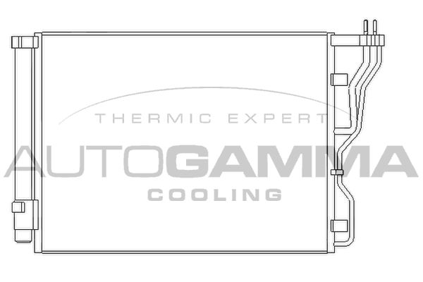 AUTOGAMMA Конденсатор, кондиционер 105854