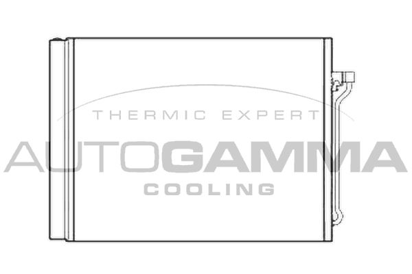 AUTOGAMMA Конденсатор, кондиционер 105861