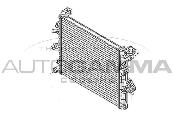 AUTOGAMMA Radiaator,mootorijahutus 105879