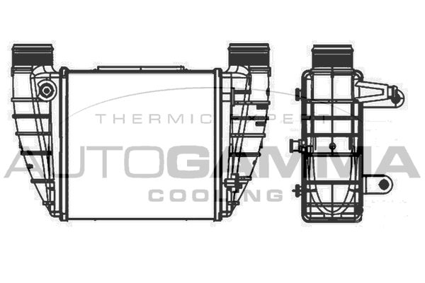 AUTOGAMMA Интеркулер 105886