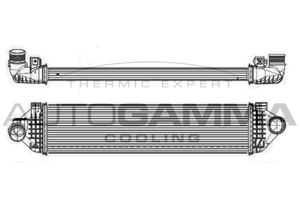 AUTOGAMMA Kompressoriõhu radiaator 105913