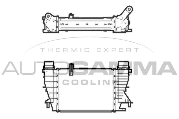 AUTOGAMMA Kompressoriõhu radiaator 105941