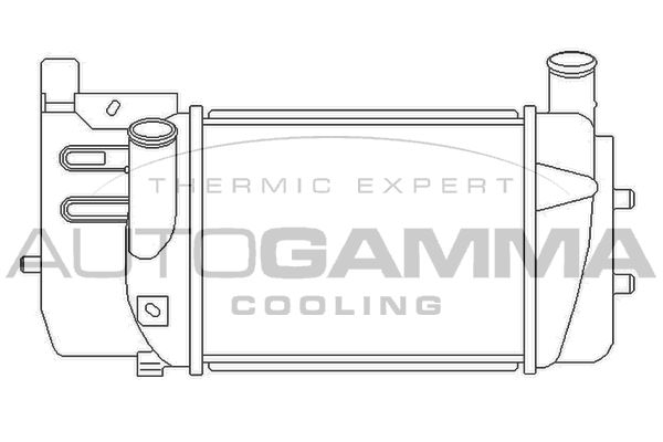 AUTOGAMMA Kompressoriõhu radiaator 105956