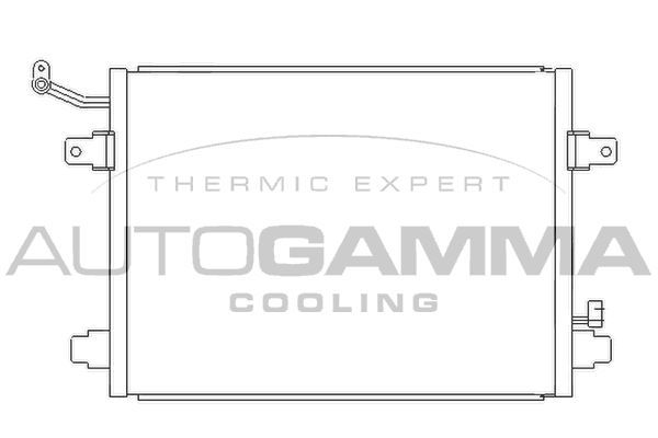 AUTOGAMMA Конденсатор, кондиционер 105965