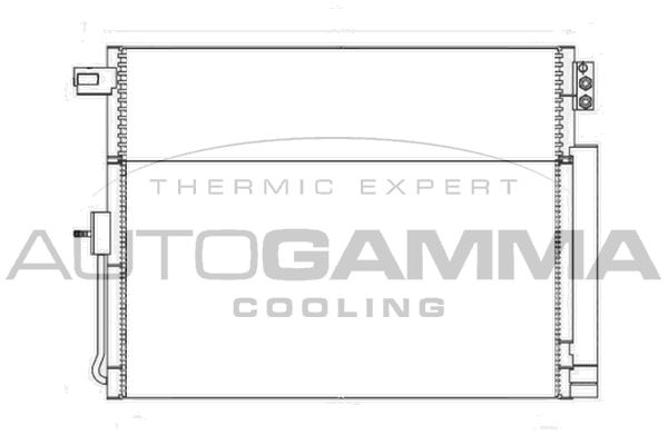AUTOGAMMA Конденсатор, кондиционер 105981