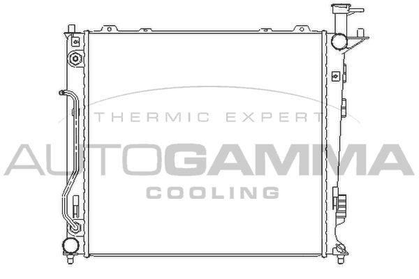 AUTOGAMMA Radiaator,mootorijahutus 107028