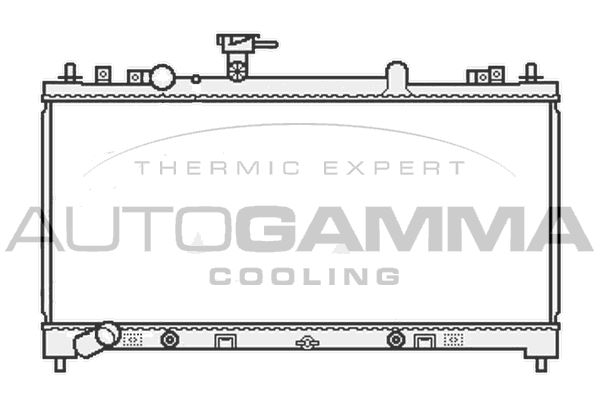 AUTOGAMMA Радиатор, охлаждение двигателя 107039