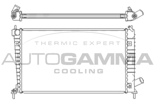 AUTOGAMMA Radiaator,mootorijahutus 107050