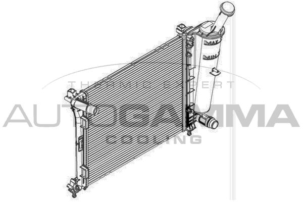 AUTOGAMMA Radiaator,mootorijahutus 107088