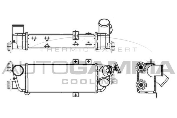 AUTOGAMMA Kompressoriõhu radiaator 107104