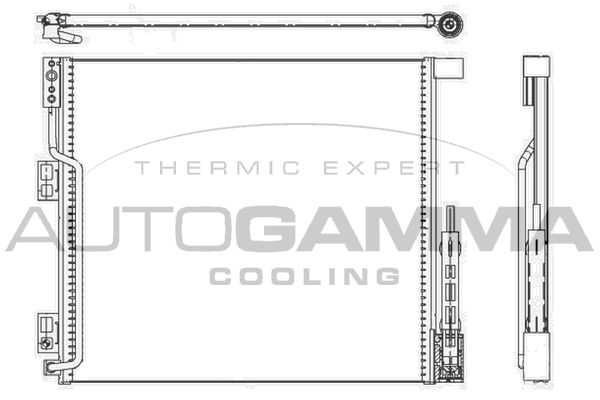 AUTOGAMMA Конденсатор, кондиционер 107154