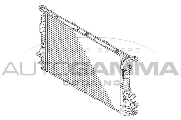 AUTOGAMMA Радиатор, охлаждение двигателя 107203