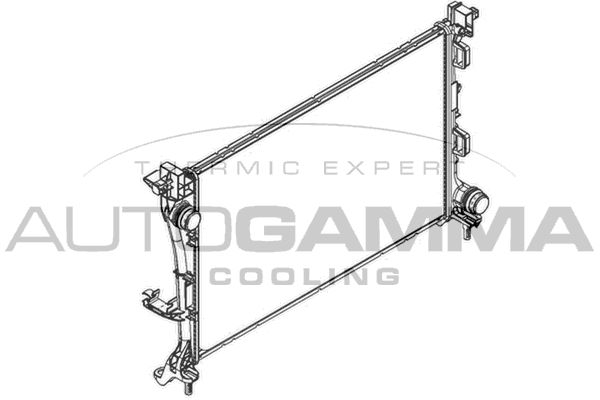 AUTOGAMMA Radiaator,mootorijahutus 107209