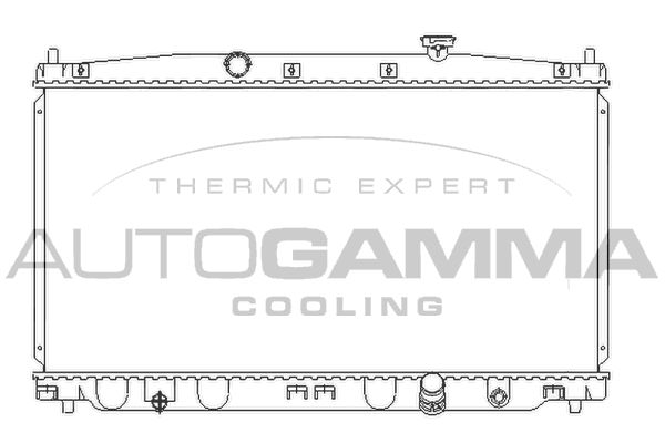 AUTOGAMMA Радиатор, охлаждение двигателя 107217