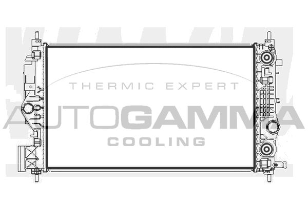 AUTOGAMMA Радиатор, охлаждение двигателя 107235