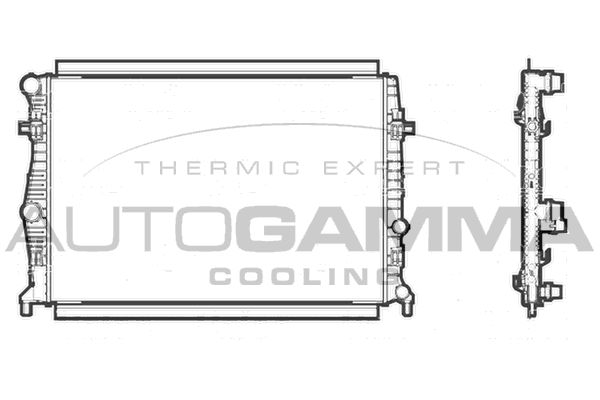 AUTOGAMMA Радиатор, охлаждение двигателя 107238