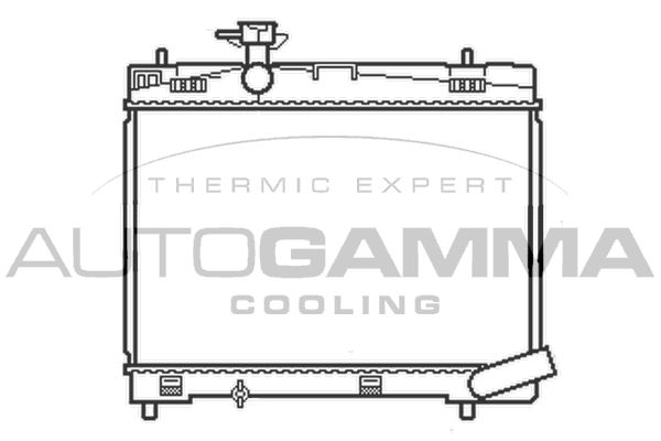 AUTOGAMMA Radiaator,mootorijahutus 107242