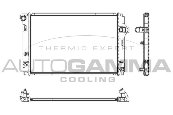 AUTOGAMMA Radiaator,mootorijahutus 107243