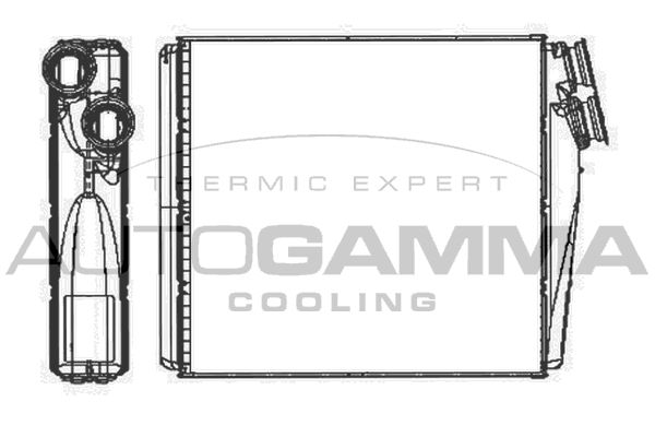 AUTOGAMMA Теплообменник, отопление салона 107277