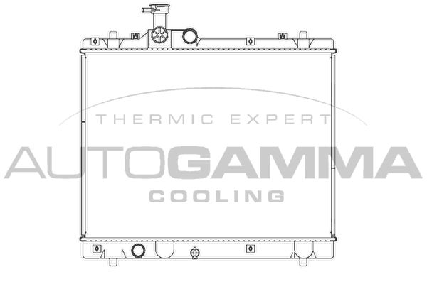 AUTOGAMMA Radiaator,mootorijahutus 107282