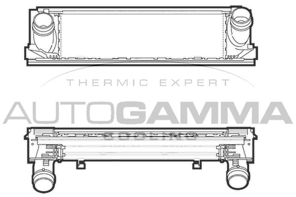 AUTOGAMMA Kompressoriõhu radiaator 107300