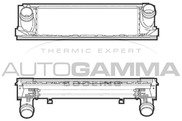 AUTOGAMMA Kompressoriõhu radiaator 107301