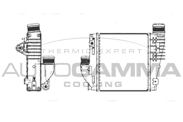 AUTOGAMMA Kompressoriõhu radiaator 107305