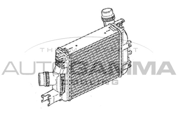 AUTOGAMMA Kompressoriõhu radiaator 107336