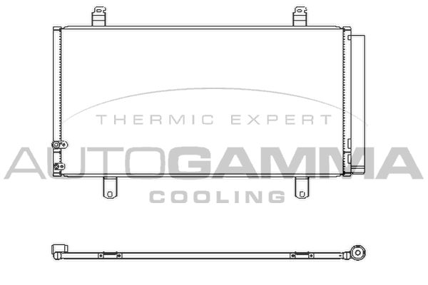 AUTOGAMMA Конденсатор, кондиционер 107339