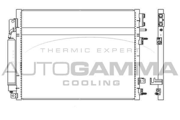 AUTOGAMMA Kondensaator,kliimaseade 107357