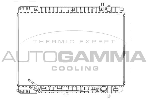 AUTOGAMMA Radiaator,mootorijahutus 107382